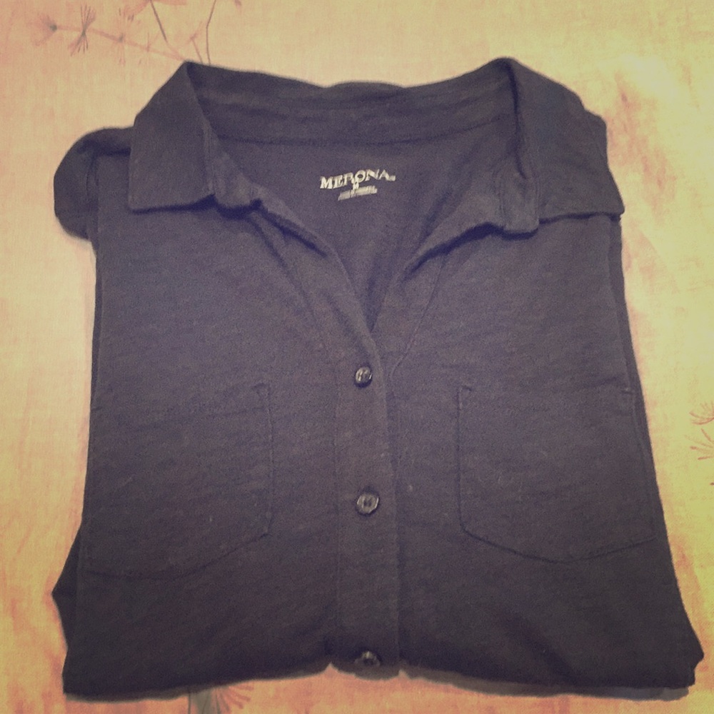 Black casual blouse
